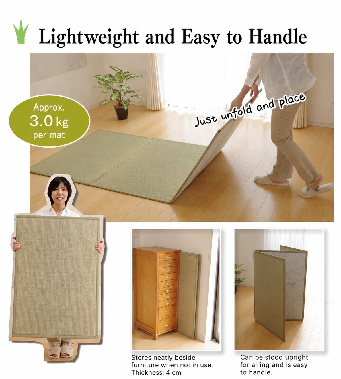Igusa Mattress Easy to store