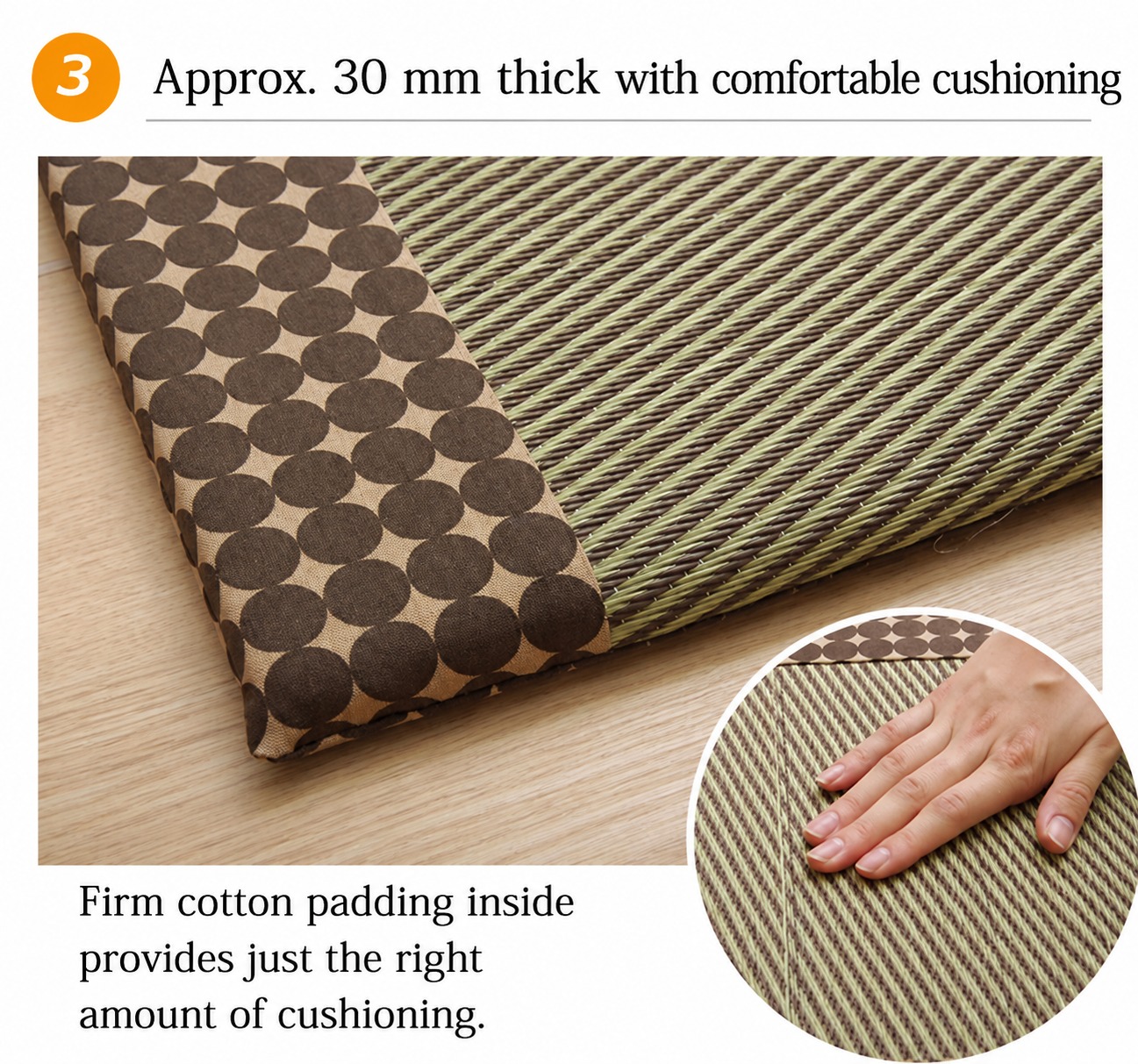 About Japanese Igusa and PP Car Seat Cushion Marble image 5