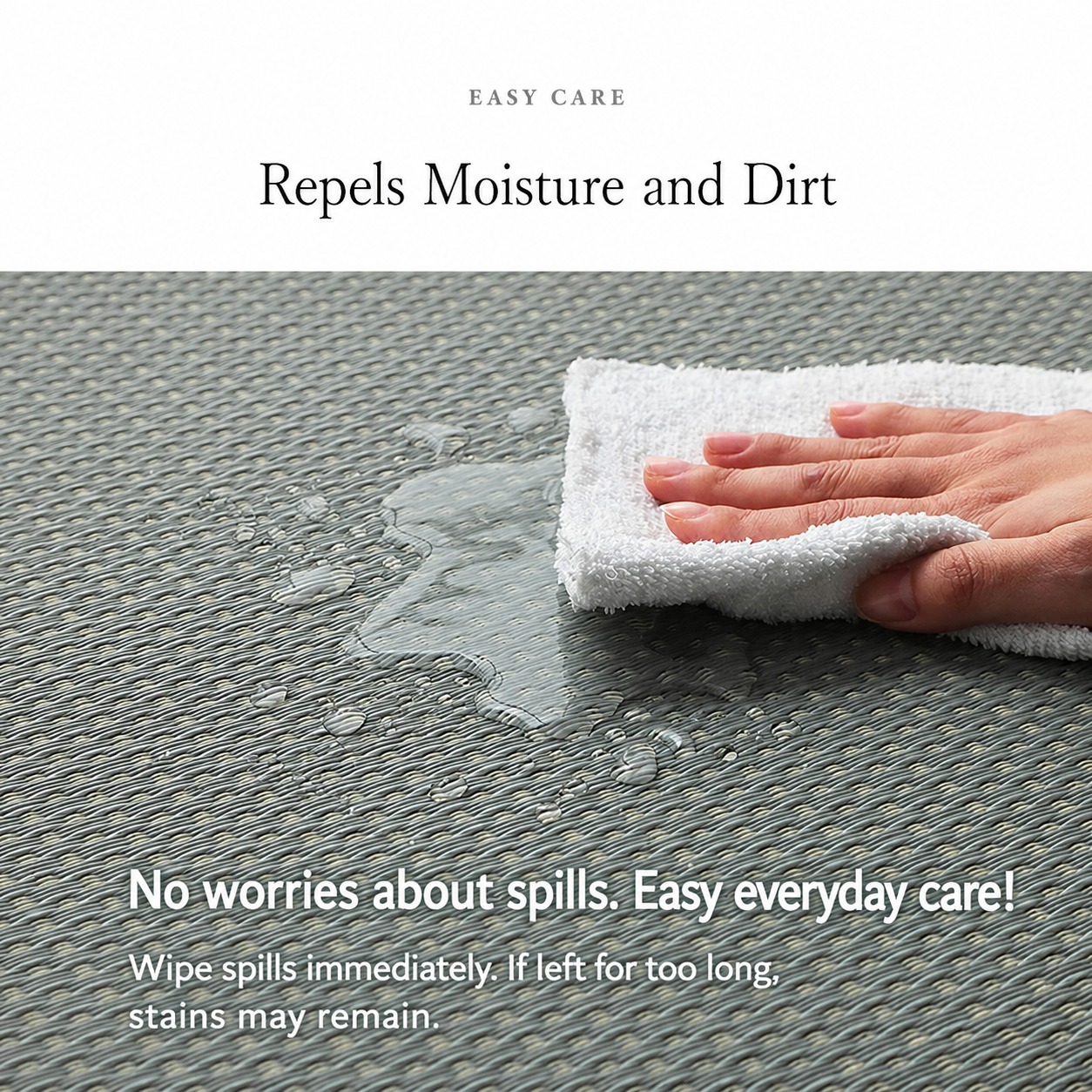 Misa Easy wipe-clean surface
