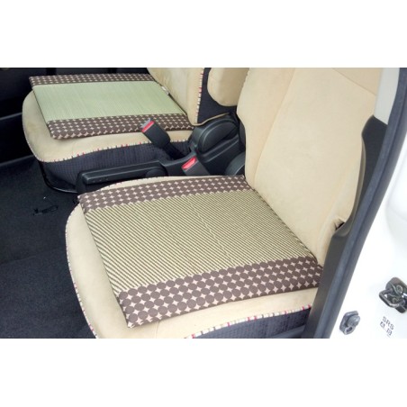 国産い草 車用クッション マーブル い草PPマチ付シート 画像1