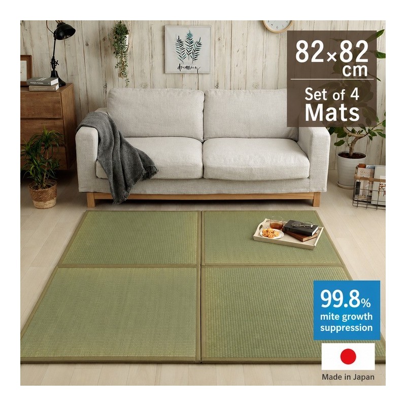 Anti-mite tatami mat 82×82×1.8cm / 4枚組