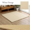 Misa tatami mat 70×70×2cm / 1 mat / White Orange