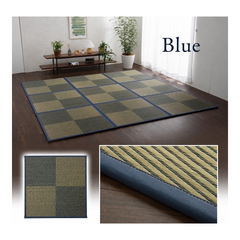 Neil tatami mat 82×82×1.7cm / 4 mats / Blue