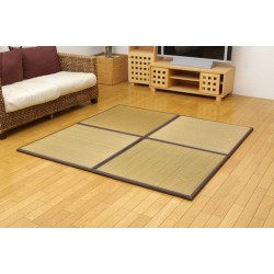 Fukkura Pico tatami mat 82×82×2.2cm / 4 mats / Brown