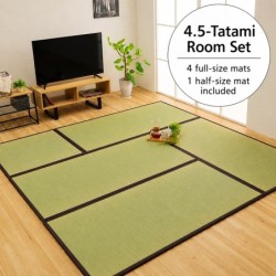 Tenryu tatami mat 82×164×1.7cm ×4 + 82×82×1.7cm ×1 / 5 mats / Brown